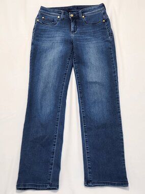Iman Global Chic Perfect Fit 360 Slimming Straight Leg Jeans – Size 6 Petite